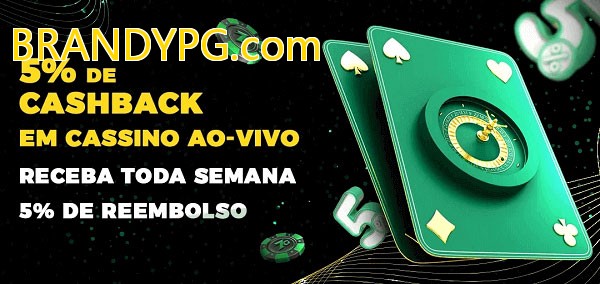 Promoções do cassino ao Vivo BRANDYPG.com